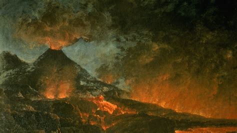 Mount Vesuvius erupts .